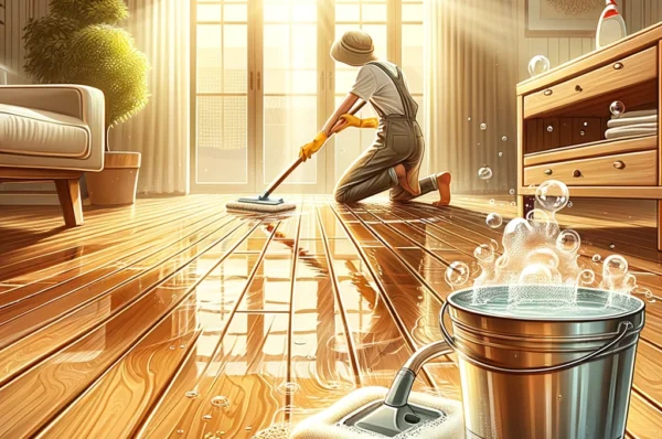 How to clean sticky wood floors